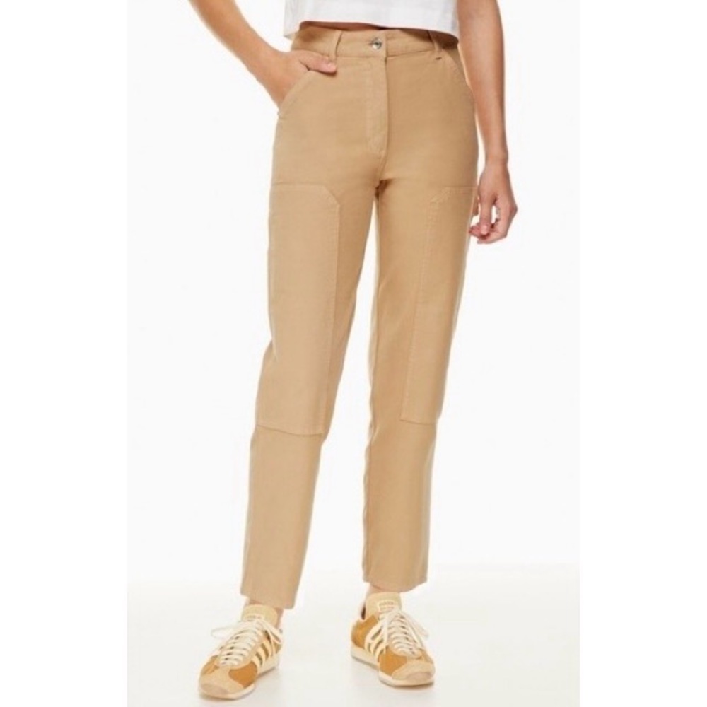 NEW ARITZIA WILFRED FREE Brennan High-Rise Straight Pants in GD Wildwood